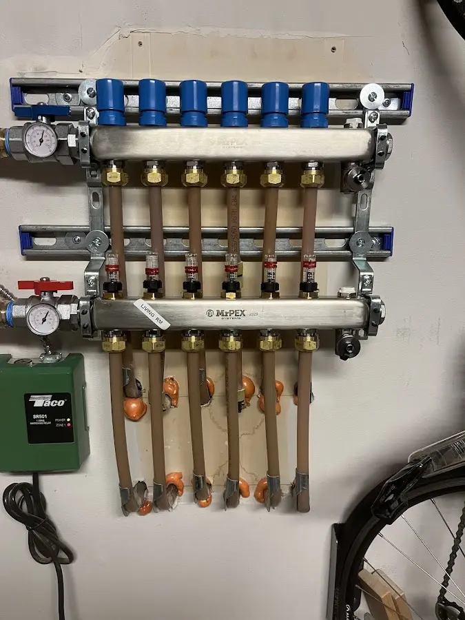 Plumber performing Gas Line Installation at a residential property in Viera West